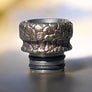 TITANIUM ENGRAVED 510 DRIP TIP CRACKED EARTH ENGRAVING