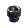 510 DRIP TIP TITANIUM - Gold and blue CRAKED EARTH
