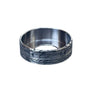 Wowsers Arcology beauty ring with futuristic architectural laser-engraved pattern
