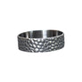 Wowsers Cobblestone titanium beauty ring with stone-inspired laser engraved texture