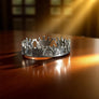 ULTIMATE TITANIUM RING - DAMASCUS CROWN - 22mm