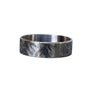 Wowsers Damascus Polished titanium beauty ring with precision laser engraved concentric patterns