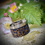 TITANIUM TOP CAP FOR ANTIQUITY V2 RDA AND RDTA DEEPLY ENGRAVED WITH GOLD AND BLUE EFFECTS