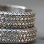 Titanium 22mm beauty ring Relief engraving with details skulls