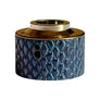 Close-up of this quality haku venna heritage blue scales relief vh 9 in Titanium Heritage