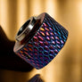 Detail and finish of this personalized haku venna heritage multicolor scales relief vh 10 in Titanium titanium cap