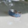 Blue Honeycomb Titanium Beauty Ring 22/24 mm Wowsers #W050
