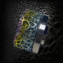 Iridescent MULTILAYER titanium cap engraved for Antiquity V2 #ANTV2 048