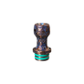 Drip Tip 510 FORMA NOVA - BLUE & BRONZE BART SKULLS #13