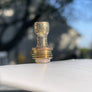Titanium Boro Drip Tip - GOLD BART SKULLS