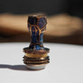 Close-up of the Vein I engraved titanium Boro drip tip