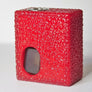 Rare : The Mini by ReseT Mods, squonk mod 18350, red color and full engraved by Laser Custom Vap specialized in vape mods engraving available on Divavap.com