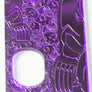 Engraved SvF V4 Mod Panel - Miror Purple SvF Half Heads - Porte gravée