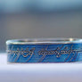 Wowsers Blue Beauty Ring Titanium 22/24 mm LOTR engraving #W013