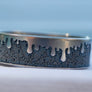 WowsersBeauty Ring Titanium 22/24 mm Multilayers engraving #W003