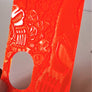 Porte gravée BF mod - Engraved BF Mod Panel - Orange SvF Half Skulls
