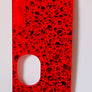 Porte gravée SvF V4 mod - Engraved BF Mod Panel - Little Skulls Red