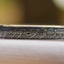 Beauty ring 22/24.5mm Titanium Relief engraving LOTR Edition #2B002