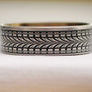 Wowsers Beauty Ring Titanium 22/24 mm Tire tacks engraving #W012
