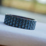 Wowsers Beauty Ring Titanium 22/24 mm Diamond facets design engraving #W010