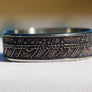 Wowsers Beauty Ring Titanium 22/24 mm LOTR Clouds engraving #W015