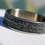 Wowsers Beauty Ring Titanium 22/24 mm LOTR Damascus engraving #W012