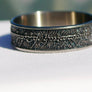 Wowsers Beauty Ring Titanium 22/24 mm LOTR Damascus engraving #W012