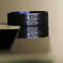 Beauty Ring Dark Purple Damascus 22/24 Titanium #WS020