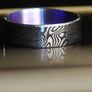 Beauty Ring Purple Damascus 22/24 Titanium #WS021