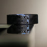 Beauty Ring Dark Purple Damascus 22/24 Titanium #WS020