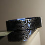 Beauty Ring Dark Purple Damascus 22/24 Titanium #WS020