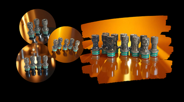 Drip tips Forma Nova – Un nouveau chapitre du titane gravé