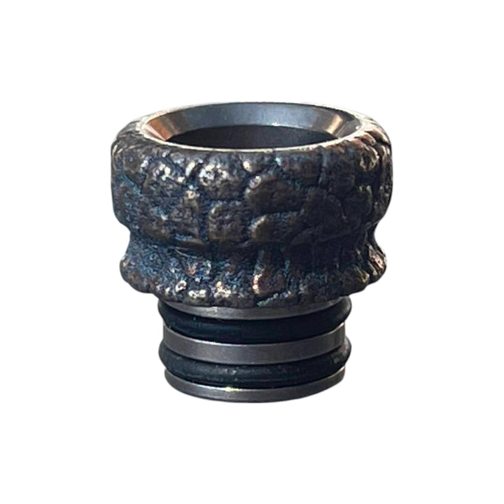 510 DRIP TIP TITANIUM - Gold and blue CRAKED EARTH
