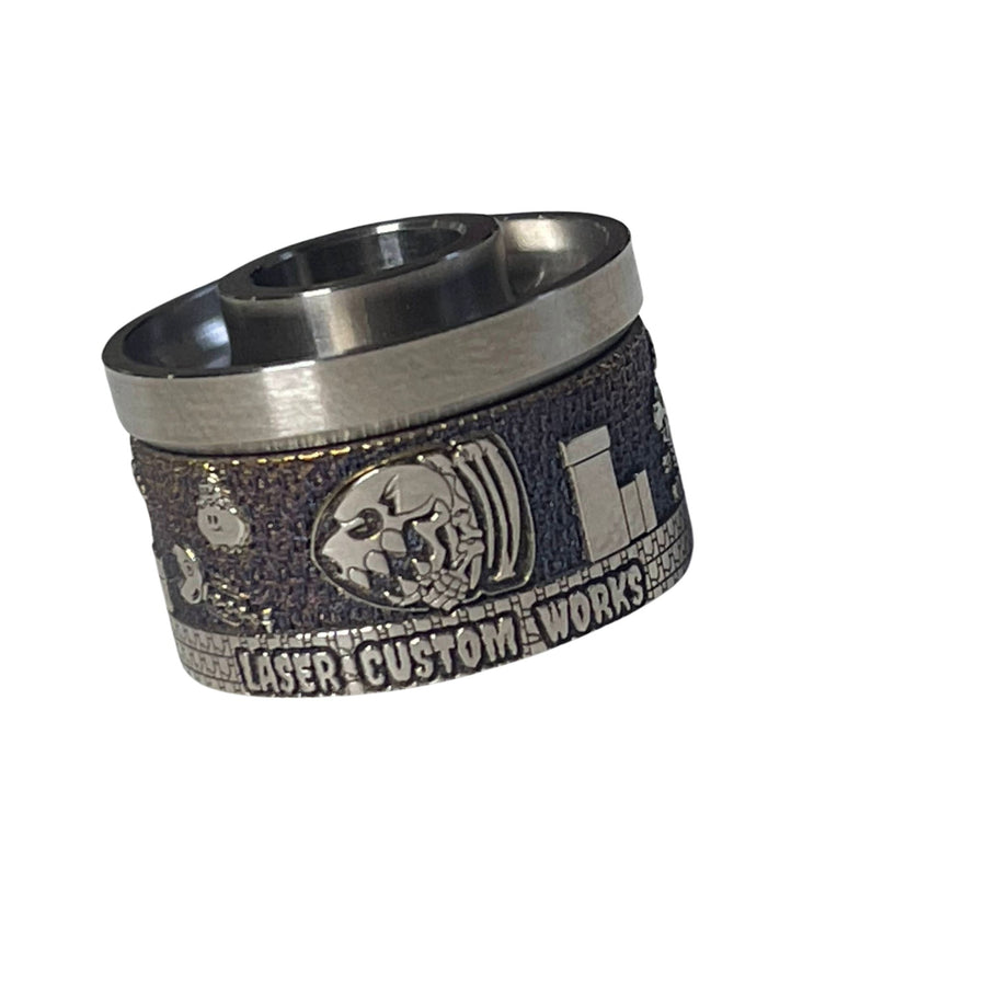 Detailed MARIO titanium cap engraved for Antiquity V2 #ANTV2 045