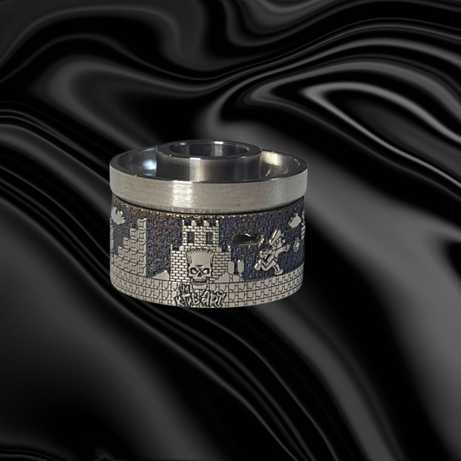 Detailed MARIO titanium cap engraved for Antiquity V2 #ANTV2 045