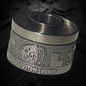 SILVER Detailed MARIO titanium cap engraved for Antiquity V2 #ANTV2 046