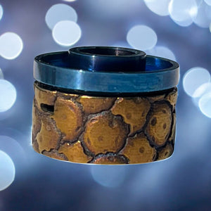GOLD and BLUE titanium cap engraved for Antiquity V2 #ANTV2 54