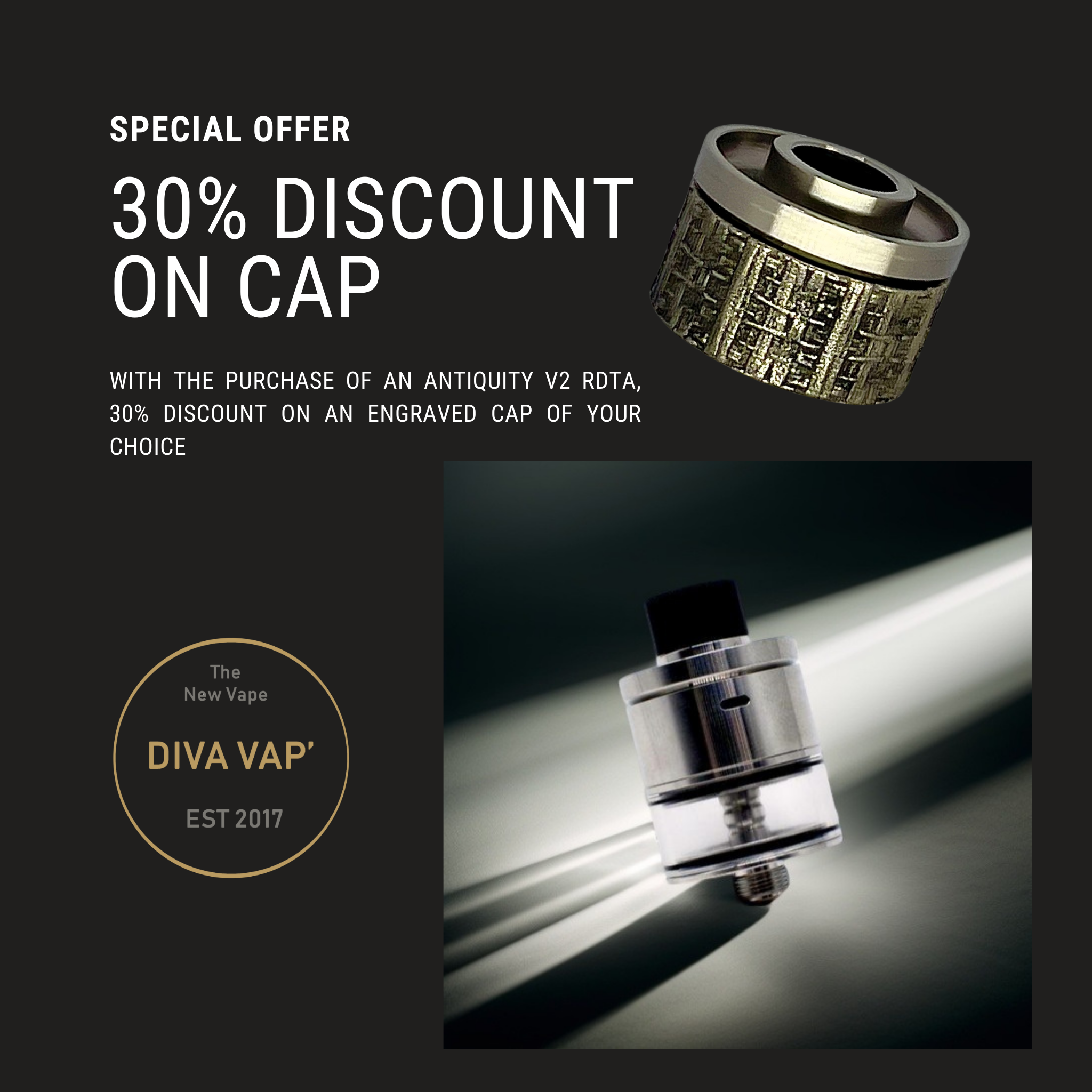 Vinegar Works ANTIQUITY & FLOYD RDA VAPE(NEW ANTIQUITY V2 Vinegar Works ANTIQUITY & FLOYD RDA VAPE(NEW ANTIQUITY V2