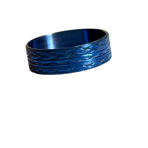 Blue D-Waves Beauty Ring Titanium 22mm Wowsers #W066