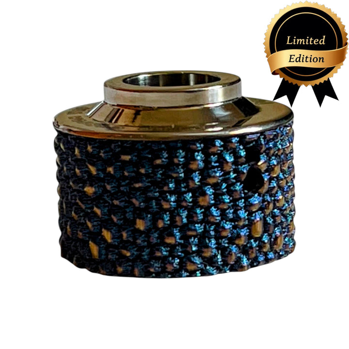 Haku Venna Heritage Blue Gold Beluga Relief made of Titanium with Relief engraving - main view Haku Venna