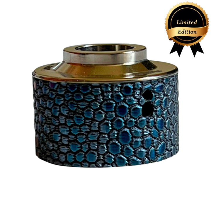 Haku Venna Heritage Light Blue Beluga Relief made of Titanium with Relief engraving - main view Haku Venna