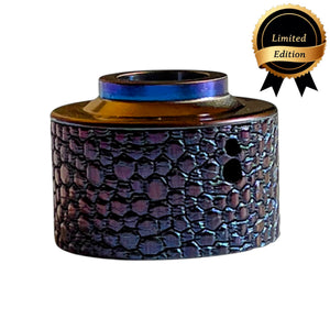 Haku Venna Heritage Dark Blue Beluga Relief made of Titanium with Relief engraving - main view Haku Venna