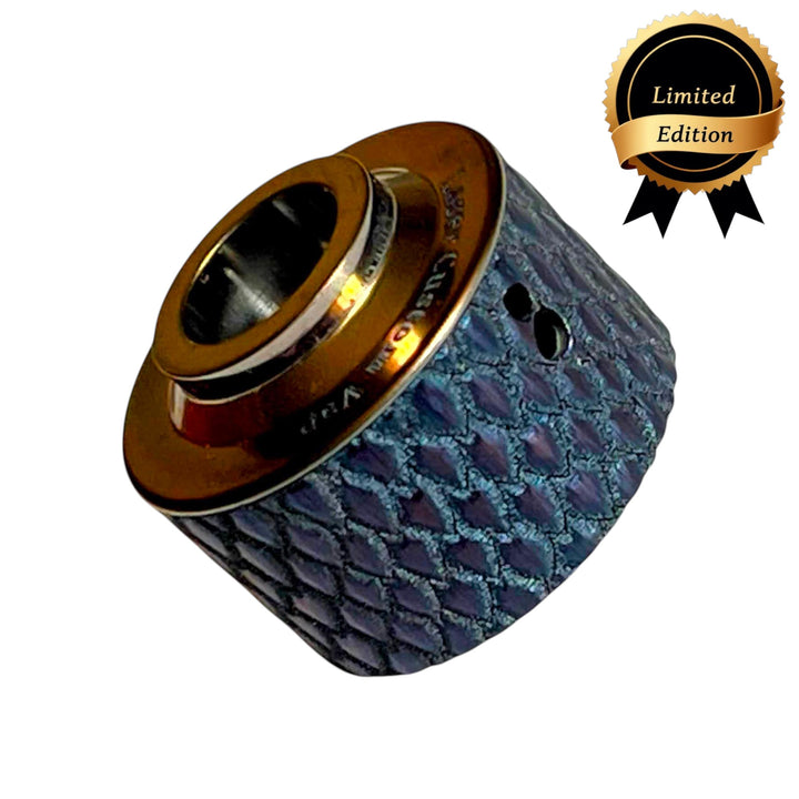 Haku Venna Heritage Blue Scales Relief Vh 9 made of Titanium with Relief engraving - main view Haku Venna
