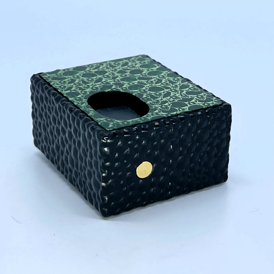 The Mini BF Mod Green Skulls Full Engraved  - Serial Number #53