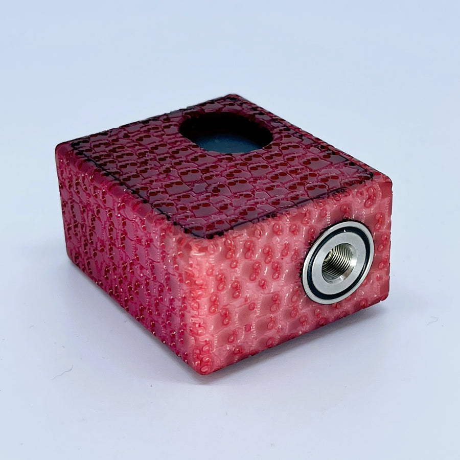 The Mini BF Mod Red Bart Skulls Full Engraved  - Serial Number #93