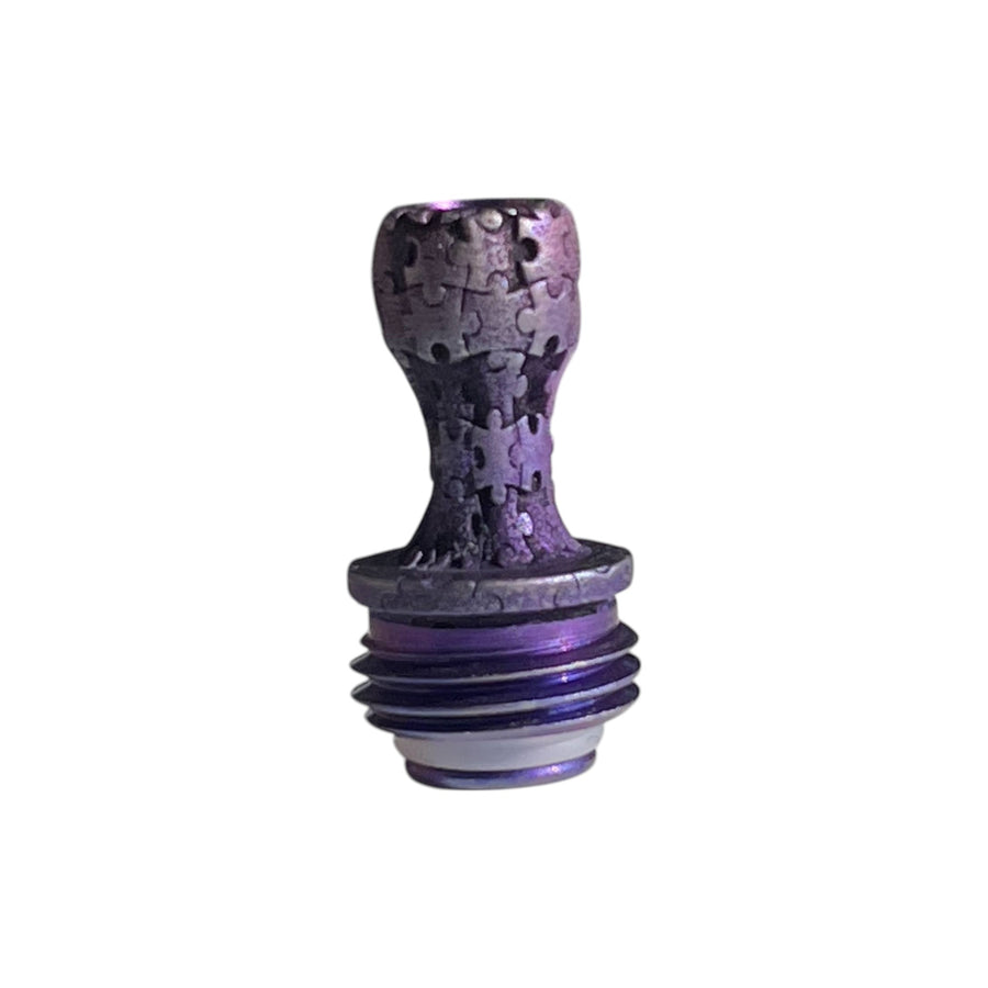 Titanium Boro Drip Tip - PURPLE PUZZLE
