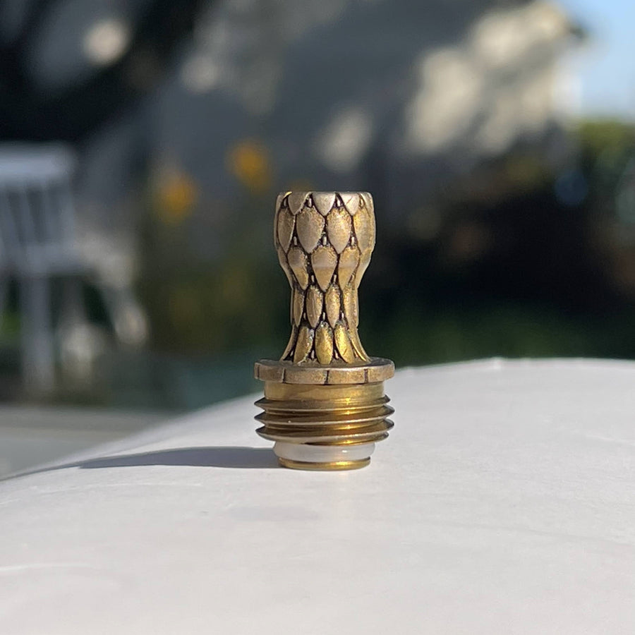 Titanium Boro Drip Tip - GOLDEN PALMS