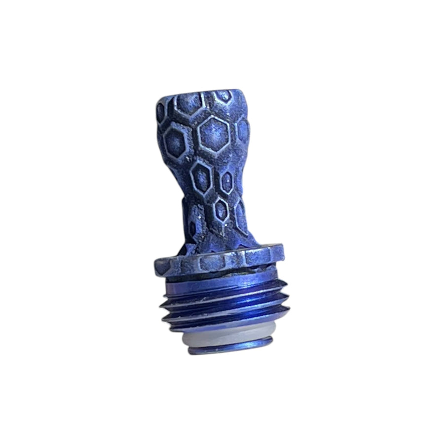 Titanium Boro Drip Tip - BLUE DIAMONDS