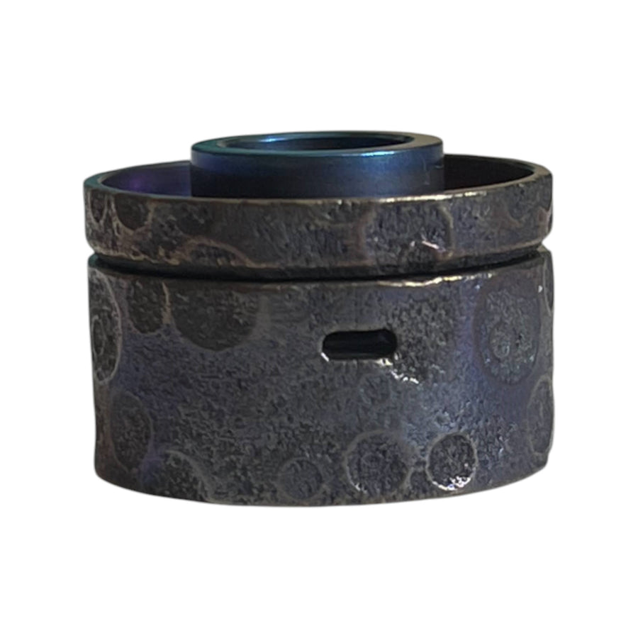 Blue MOON titanium cap engraved for Antiquity V2 #ANTV2 049