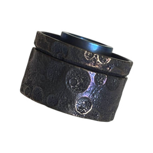 Blue MOON titanium cap engraved for Antiquity V2 #ANTV2 049
